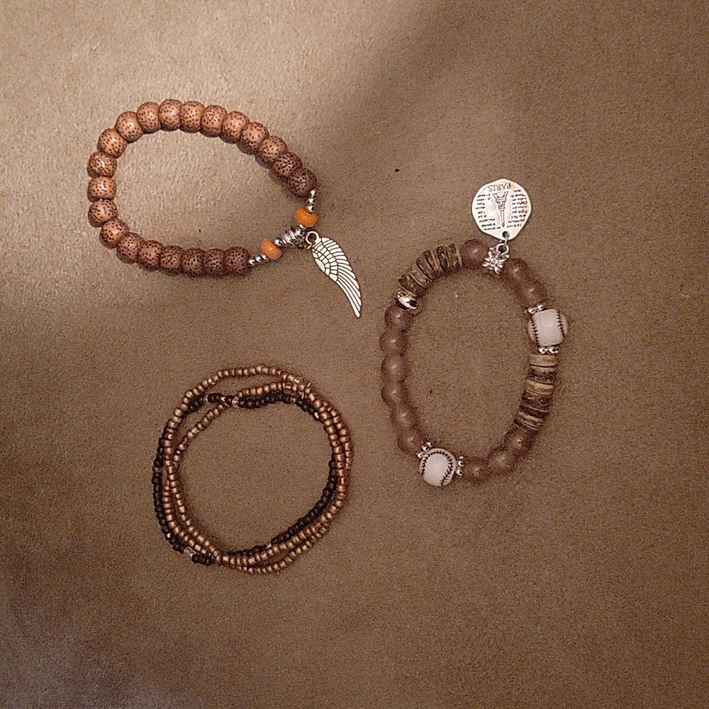 Stack of bracelets